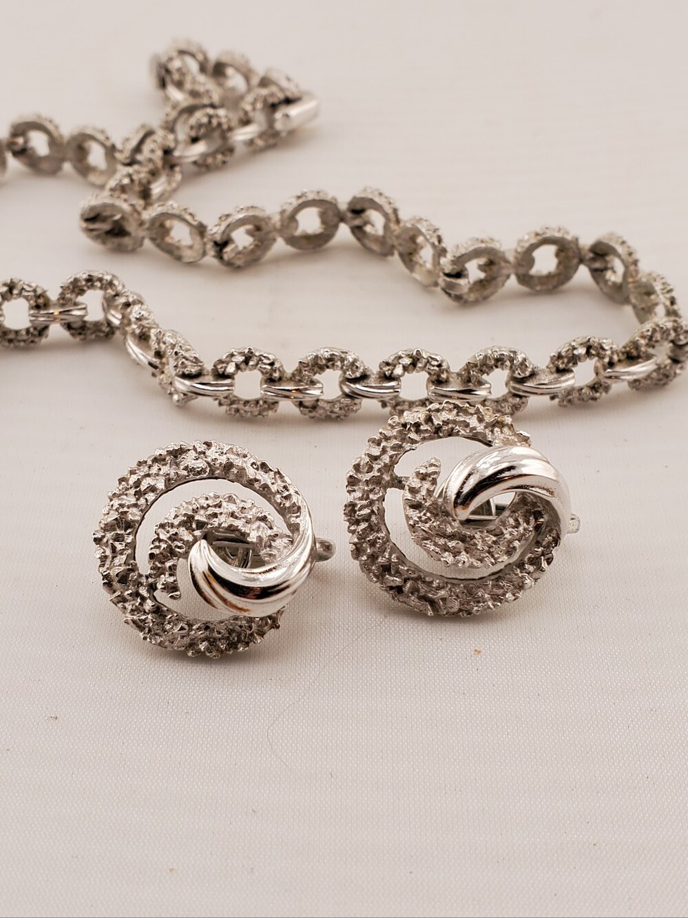 Crown Trifari Necklace Earring Set